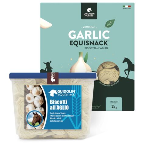 Equi Snack all'aglio 700 g: Equi Snack biscuits pour chevaux avec de l'ail format pratique et refermable