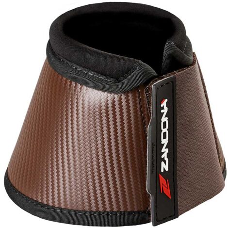 Full, Marron: Protège-genoux en néoprène Zandonà X-BELL avec effet carbone et double fermeture (1/4)