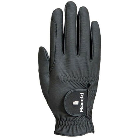 8,5, Noir: Gants d'équitation adulte GRIP PRO modèle