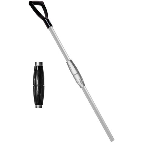 Rouge - Manche télescopique stable en aluminium 75-115 cm avec poignée en plastique (1/2)
