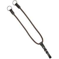 nero - Fourchette en cuir avec fourchette martingale élastique