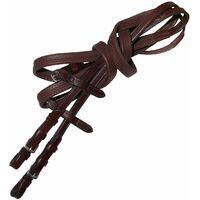 Pony, Nero: Les rênes du vainqueur sont en cuir italien et en nylon à l'intérieur et recouvertes d'une feuille de caoutchouc antidérapante