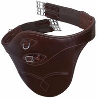 135 cm, marrone: Ventre avec rembourrage en cuir italien Winner et boucles en acier inoxydable