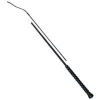 Fouet De Dressage Unisexe 110 Cm – Points Noirs – Flapper Pailleté Avec Poignée PVC – Accessoire Fantaisie