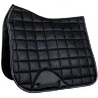 Pony rettangolare, Bianco 1200: Tapis de selle rectangulaire ou de dressage modèle Glitter Mesh