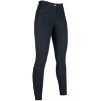 48 IT, marrone/rosa oro 2407: Pantalon d'équitation pour femme modèle Rosegold Glamour avec adhérence totale