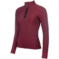 XL, verde scuro: Maillot technique d'équitation à manches longues modèle Livigno avec tissu côtelé