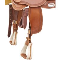 Selle De Ranch Aledosaddlery Wade En Cuir Huilé Marron - Taille 16 Pouces - Neuve