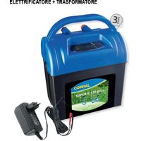 Elettrificatore: CORRAL SUPER B170 chargeur de batterie 9V/12V et 230V courant pour chevaux, chiens et animaux de ferme clôtures jusqu'à 3 km