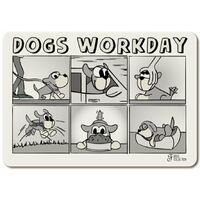 Tapis de dessous de ligne Workday avec fond en liège pour chiens