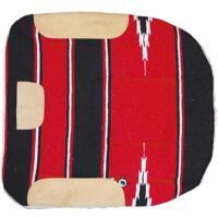 Moutarde Rn1-Ltd - Selle extérieure rembourrée en tissu navajo ou polaire, bord en pure laine et renforts en cuir