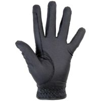 L, Noir 9100: Gants d'équitation en cuir synthétique respirant pour adultes avec doublure polaire Grip modèle