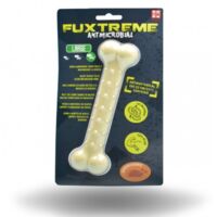 L: Jouet au goût de poulet Antimicrobien Fuxtreme 100% nylon adapté aux soins dentaires pour les chiens