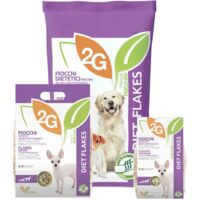 DIET FLAKES 2 kg: Aliment complémentaire diététique pour chiens à base de Flocons de régime, idéal en complément de fibres 8 Kg