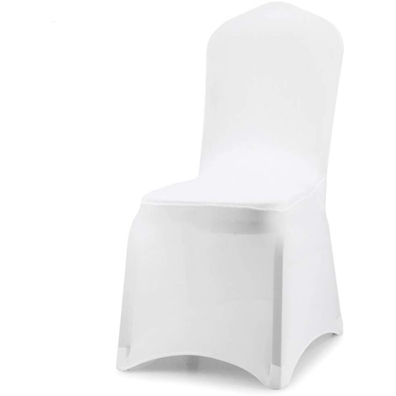 Hengda 50X fundas para sillas funda para silla universal de boda elástica blanca comedor restaurante fácil de limpiar y duradero