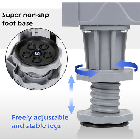 Hengda Base de lavadora Soporte para lavadora con 4 patas con