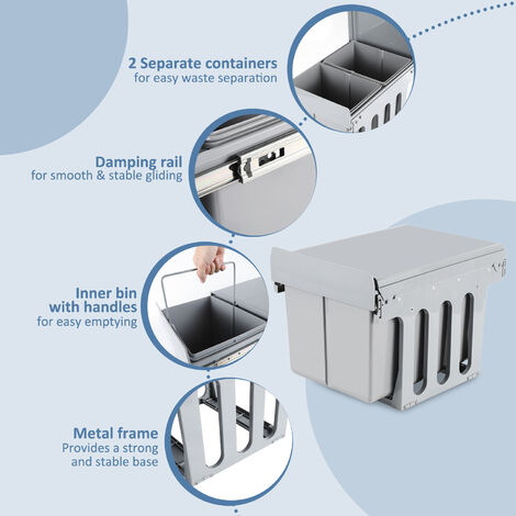 Franke Sortery - Cubo De Basura Integrado Garbo 60-2 121.0284.027