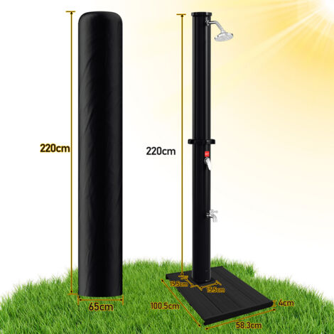 Douche De Jardin/camping/piscine Réglable 1,6-2,2m - Trépied Avec Pommeau Portable - 3