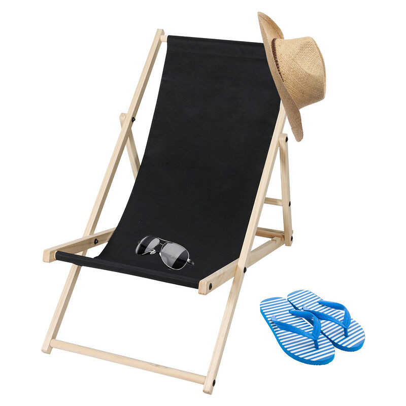 Hengda Sedia da coda rilassata sedia soleggiata da 120 kg di sedia a  margine pieghevole in legno pieghevole