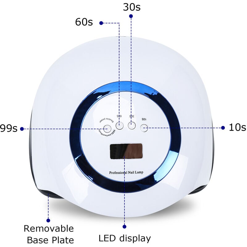 Lampada UV LED ricostruzione unghie fornetto ricaricabile timer mini smalto  gel