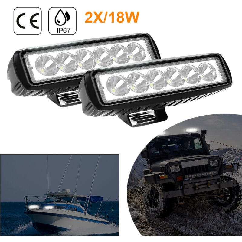 Hengda Faro da Lavoro LED,Spot Light Fari Led Auto Luci Off Road per  Fuoristrada Guida