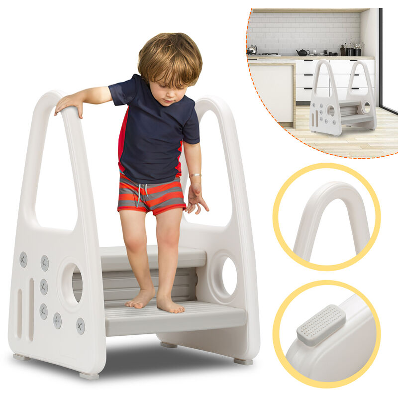 Hengda Baby Steps Sgabello antiscivolo per bambini Sgabello da bagno 2 gradini  Sgabello a gradini