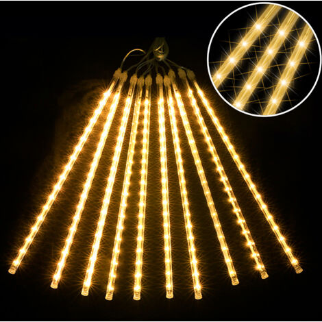 GARTENPIRAT Catena Luminosa Gocce Ghiaccio 24m 960 LED Bianco Caldo Flashlight - Foto 2