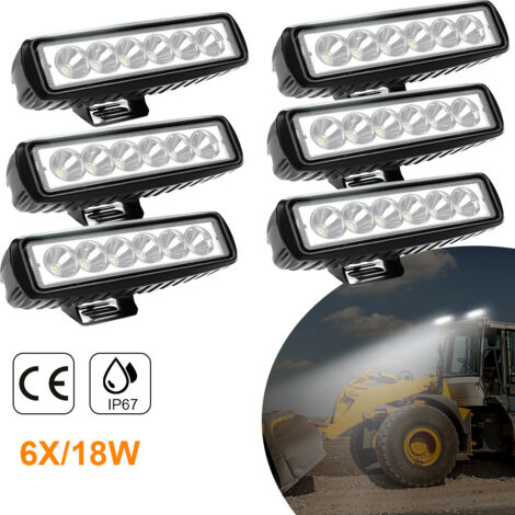 SWANEW Faro Da Lavoro 10 X 48W Piazza Fari Led 12V 24V Fari Di Profondità Impermeabile IP67 Luci - Foto 9