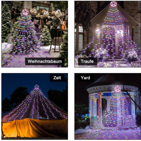 Stella LED Appesa Decorazione Natalizia Stella Di Vetro Stella Di Natale Luce 1 - Foto 4