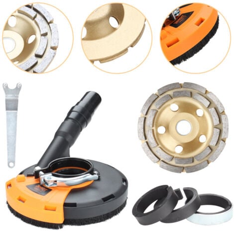 Copertura Aspirazione Polvere Per Smerigliatrice Angolare 230mm - Protezione Salute Per Taglio Cemento E Materiali Lapidei