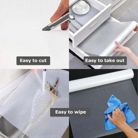 Tappetino Antiscivolo Vénilia Venigrip - 30x150cm, Antracite, Per Cassetti E Ripiani - Foto 7