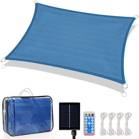 Tenda Da Sole Rettangolare 1.2x2.5m Avorio - Impermeabile Con Protezione UV 98% Per Giardino - Foto 2