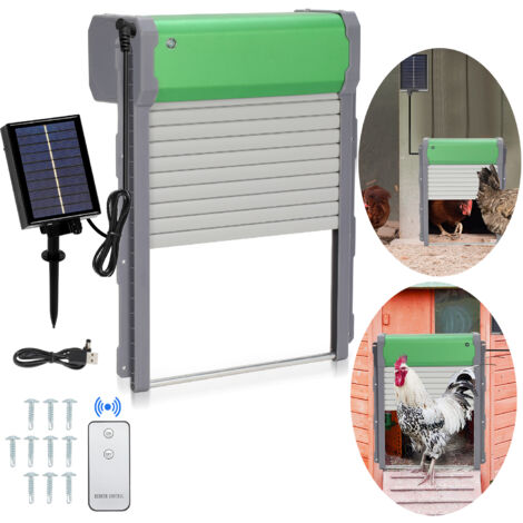 Porta Automatica Per Pollaio Con Timer - Impermeabile, Anti-Schiusura, Batteria AA (Non Incluse) - Foto 9