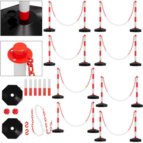 Catena Barriera Segnaletica 15M Rosso-Bianco - Per Cantieri E Sicurezza | 5mm Spessore - Foto 12