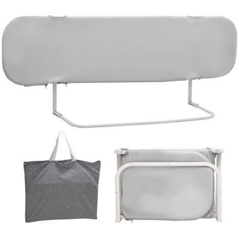 Recinzione Di Sicurezza Per Lettino - Sponda Anticaduta Pieghevole, 120x32x40 Cm, Bianco - Foto 9