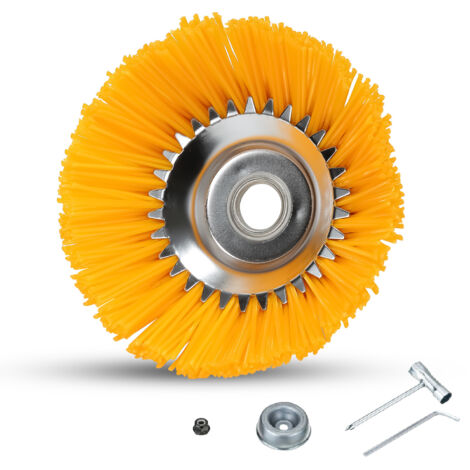 Spazzola Nylon Per Decespugliatore - 200mm, Per Rimuovere Erbacce E Muschio Da Giunti E Superfici - Foto 2