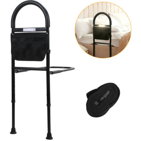 YRHome Griglia di protezione per letto da 180 cm, pieghevole, girevole a 180 gradi, per bambini, rete ariosa, regolabile in altezza, per lettino, letto dei genitori (grigio scuro + grigio chiaro