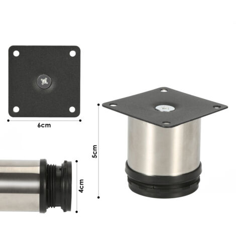 Telaio Per Tavoli KUFE In Acciaio Inox - Design Moderno E Altezza Regolabile - Foto 4