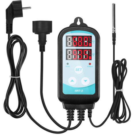 RoseFlower Termostato Per Rettili, Riscaldamento E Raffreddamento Digitale Termoregolatore 220V/10A - Per Lucertola, Serpente, Tartaruga, Rettile Pet Box, Acquario, Piantine Coltivare #3 - 8