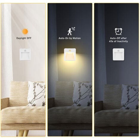 Luce LED Notturna compatta con Sensore di Movimento ad Infrarossi