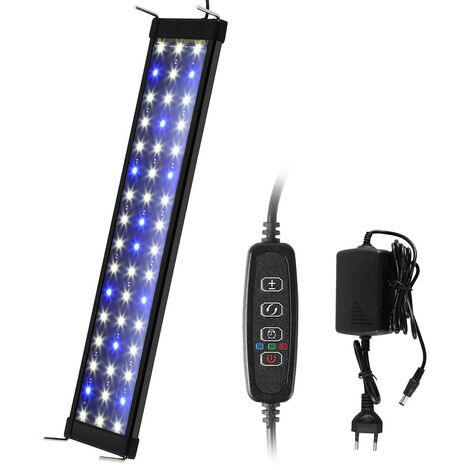 PLAFONIERA LUCE LAMPADA DEE-301 ILLUMINAZIONE 18 LED ESTERNA 7W ACQUARIO  30-60CM