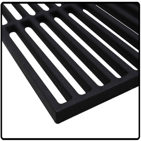 Barbecue a gas 60x40cm griglia in ghisa smaltata quadrata | Leroy Merlin