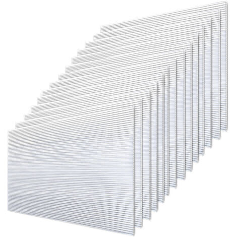 Lastre A Camera Cava 14x In Policarbonato, 4 Mm Pannello A Doppia Parete Da 1025 M Per Pannelli Sostitutivi Per Serra Da Giardino 605 X 121 Cm Trasparente Naizy 70218094