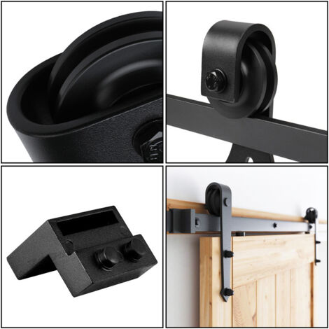 Sistema Scorrevoli Per Armadi - Binario 2 Metri, Per 2-3 Ante, Peso 55kg - Foto 3