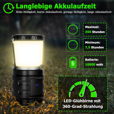 Lanterna gas portatile Lampada da campeggio W 700 accensione piezoelettrica