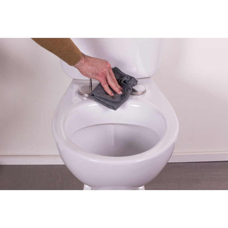 Abattant WC avec frein de chute blanc Thermodur