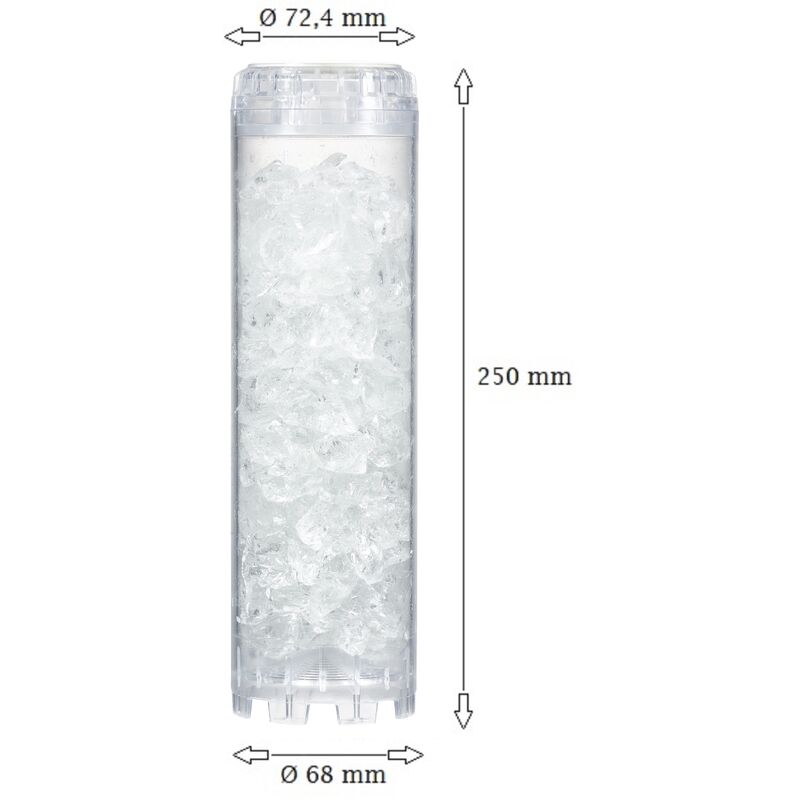 Cartouche cristaux anti calcaire polyphosphate H 250 mm - APIC 215216