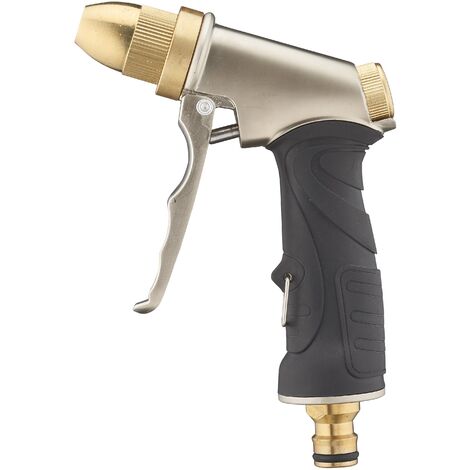 Pistolet d'arrosage multijet métal - Capvert - Jet réglable