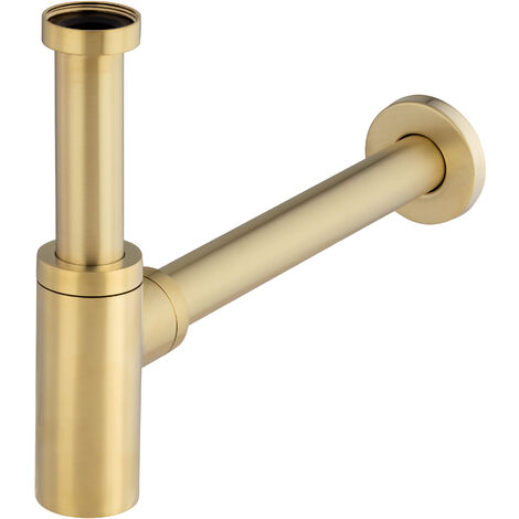 Siphon de lavabo rond laiton 1'1/4  NOYON & THIEBAULT Laiton  brossé