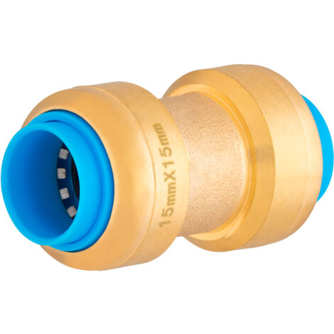 Nt Noyon & Thiebault – Raccord automatique universel pour tubes Ø15 mm – Jonction égale sans outillage – Cuivre pour circuits d'eau potable et chauffage (1/4)